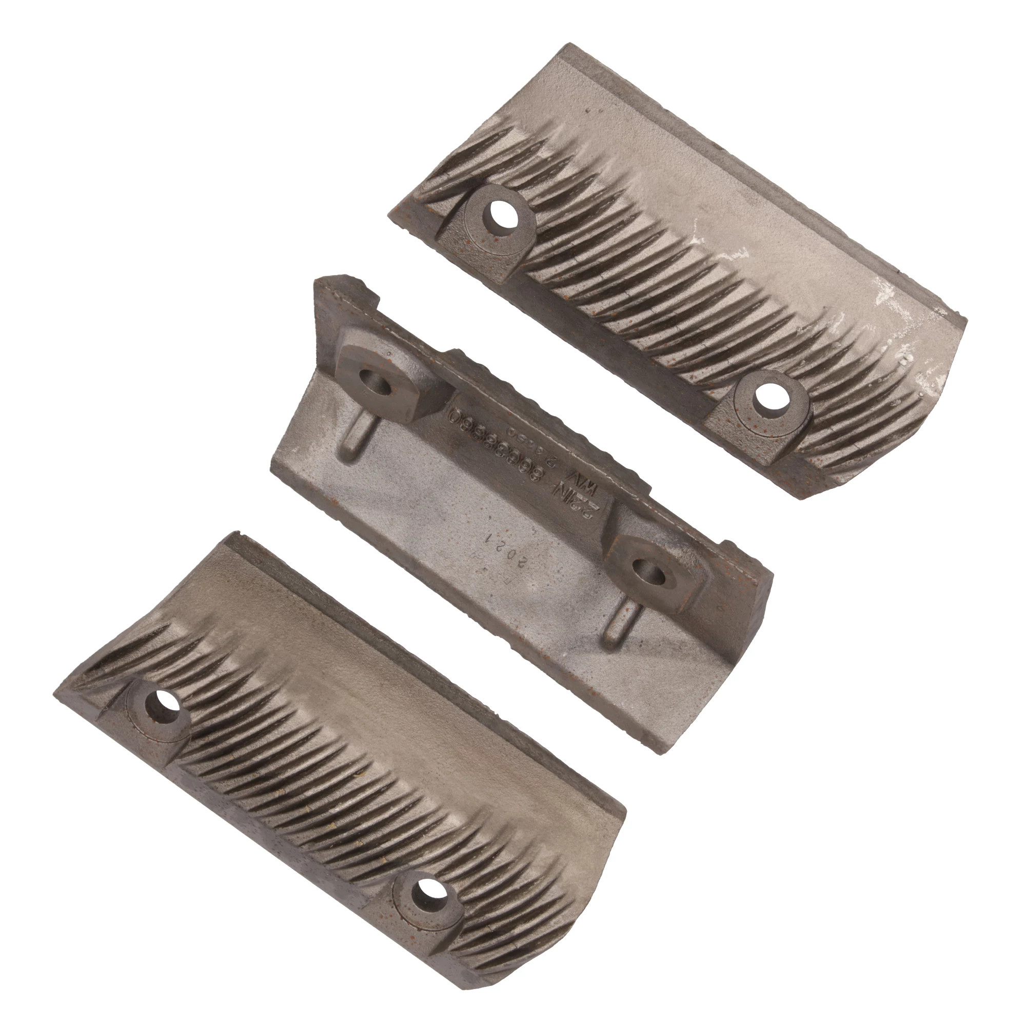 Conjunto de barras de debulha dianteiras - Lado direito