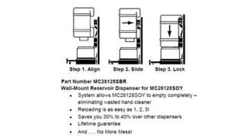 Wall-mount Hand Cleaner Reservoir Dispenser | CASECE | US | EN