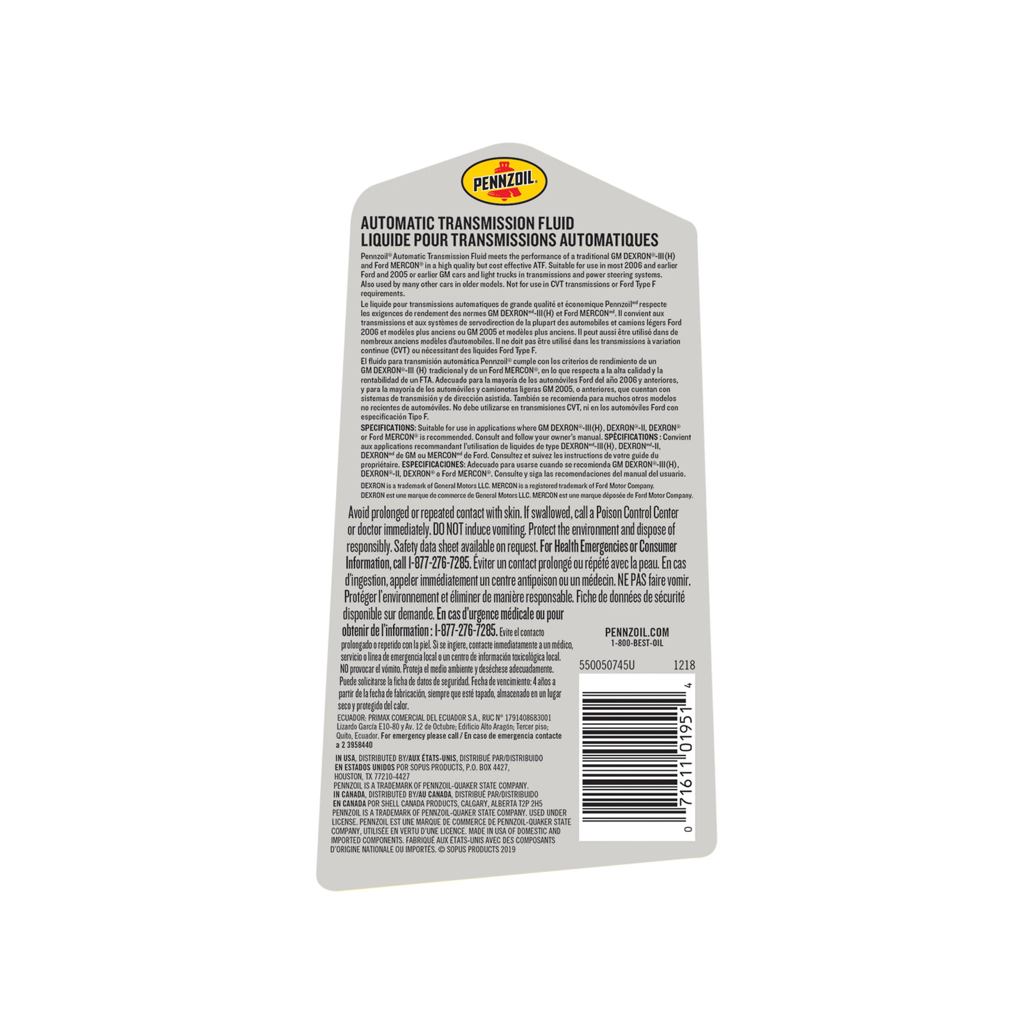 HUILE DE TRANSMISSIO | NEWHOLLANDAG | CA | FR