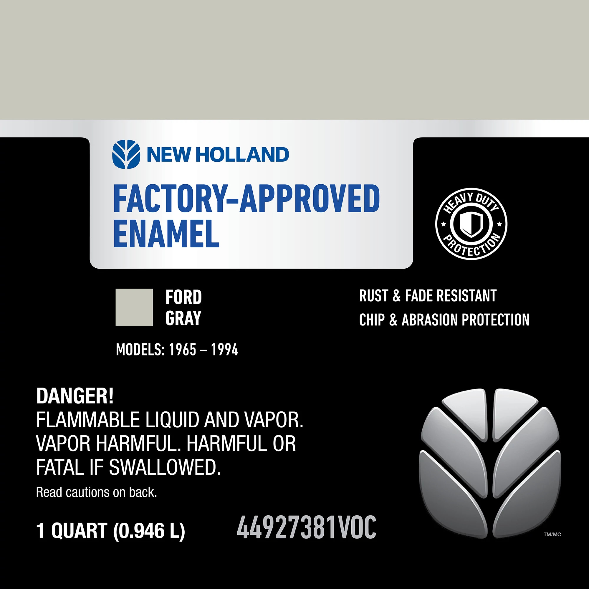 Gray Enamel Paint - Low VOC - 1 qt/946 ml Can | CASEIH | US | EN