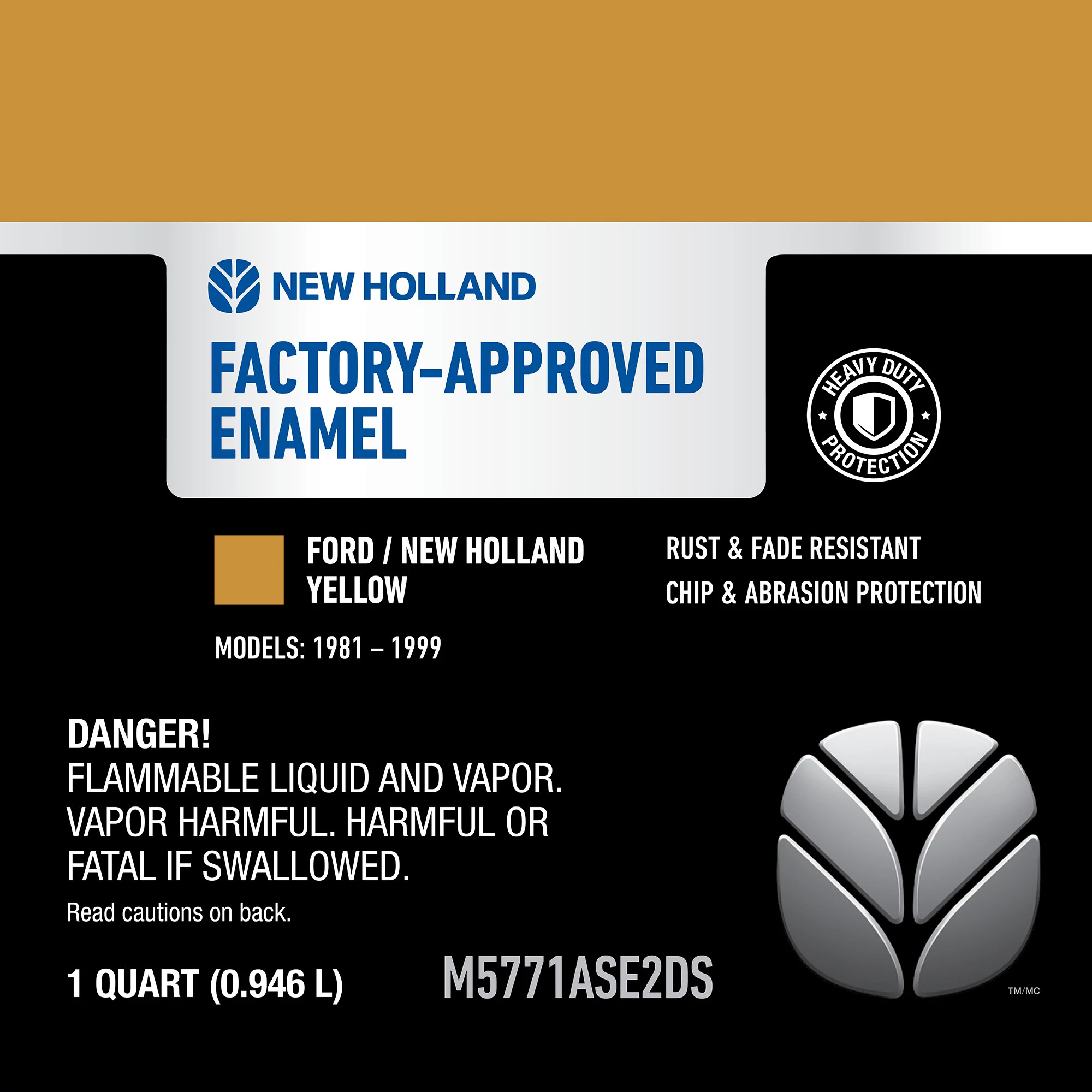 Yellow Enamel Paint - 1 qt/946 ml Can | NEWHOLLANDCE | CA | EN