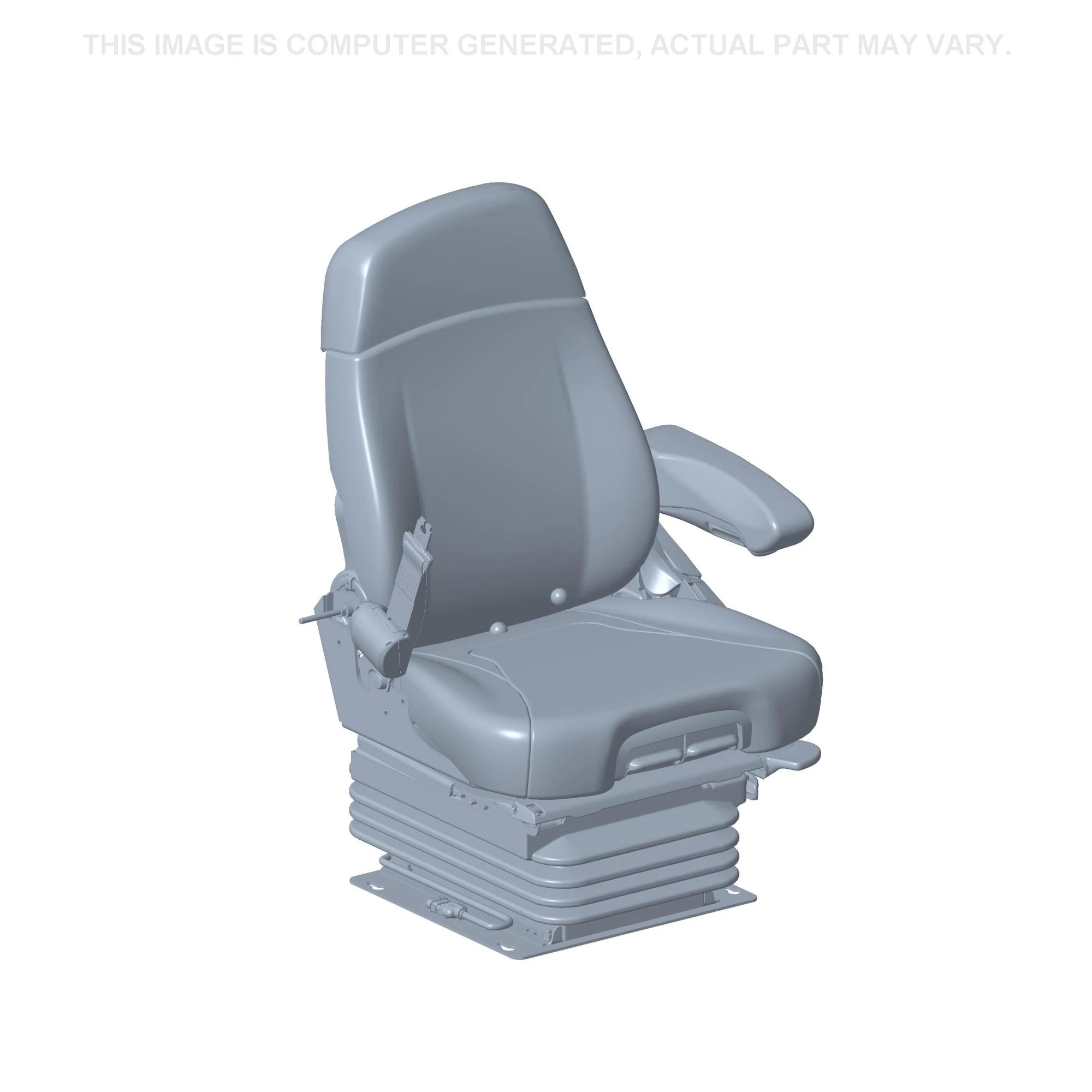 Førersæde med pneumatisk affjedring - 924 mm H x 637 mm B x 638 mm D | DEFAULT | EU | SV