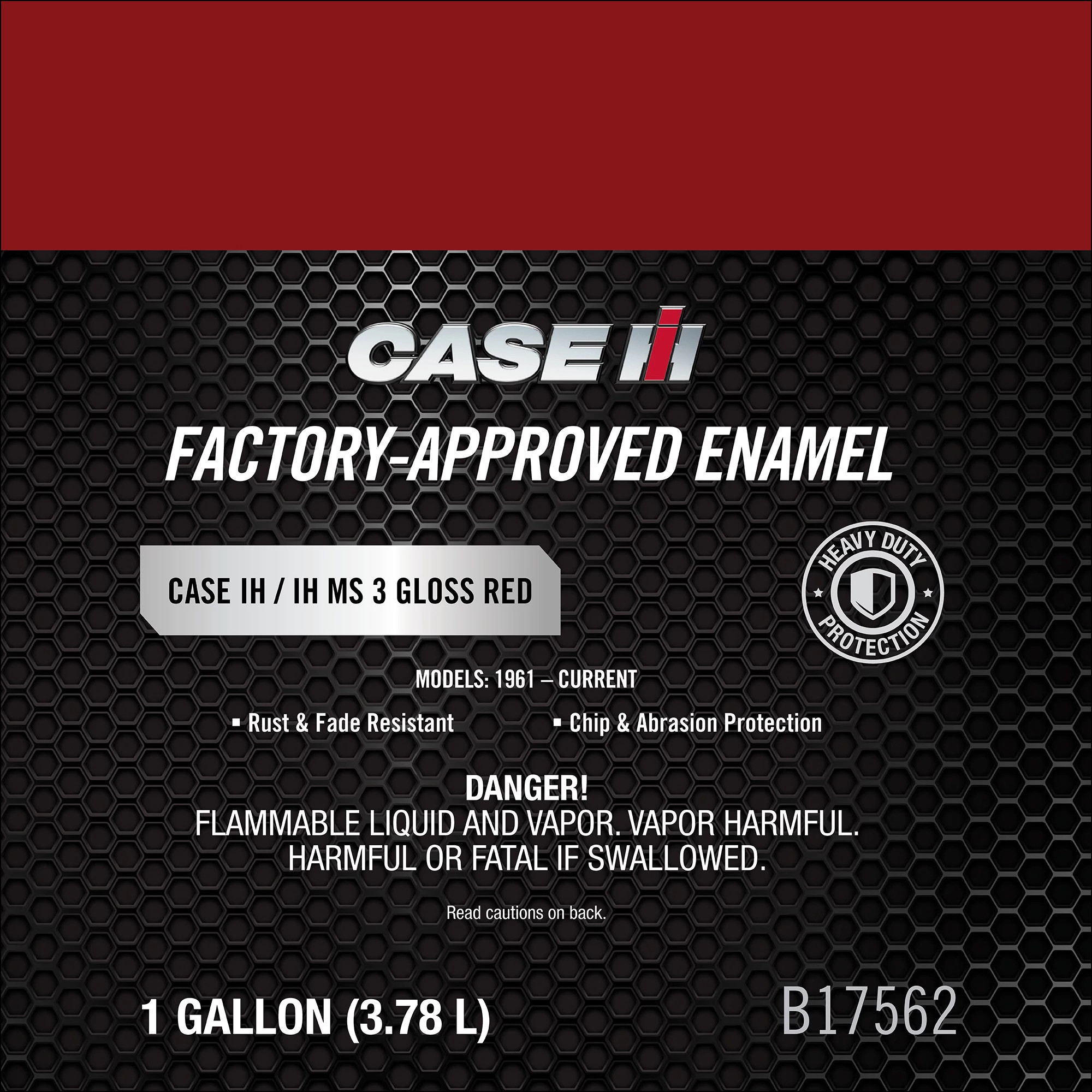 【完売品】AFB enamel bag B17562 | MS 3 Gloss Red Enamel Paint - 1 Gal./3.784 L Can | Case