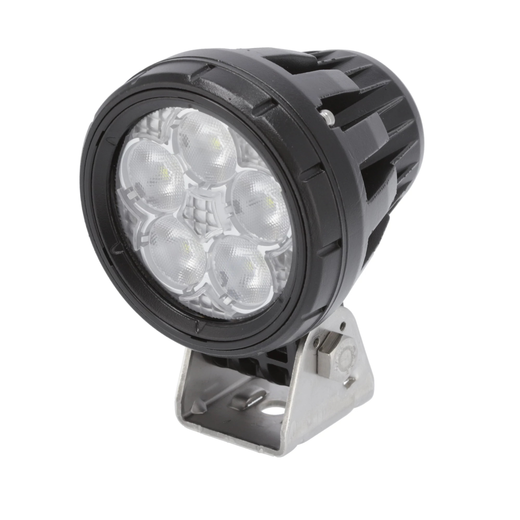 Luz de trabalho LED - redonda pequena - 10/36 volts - 15 watts