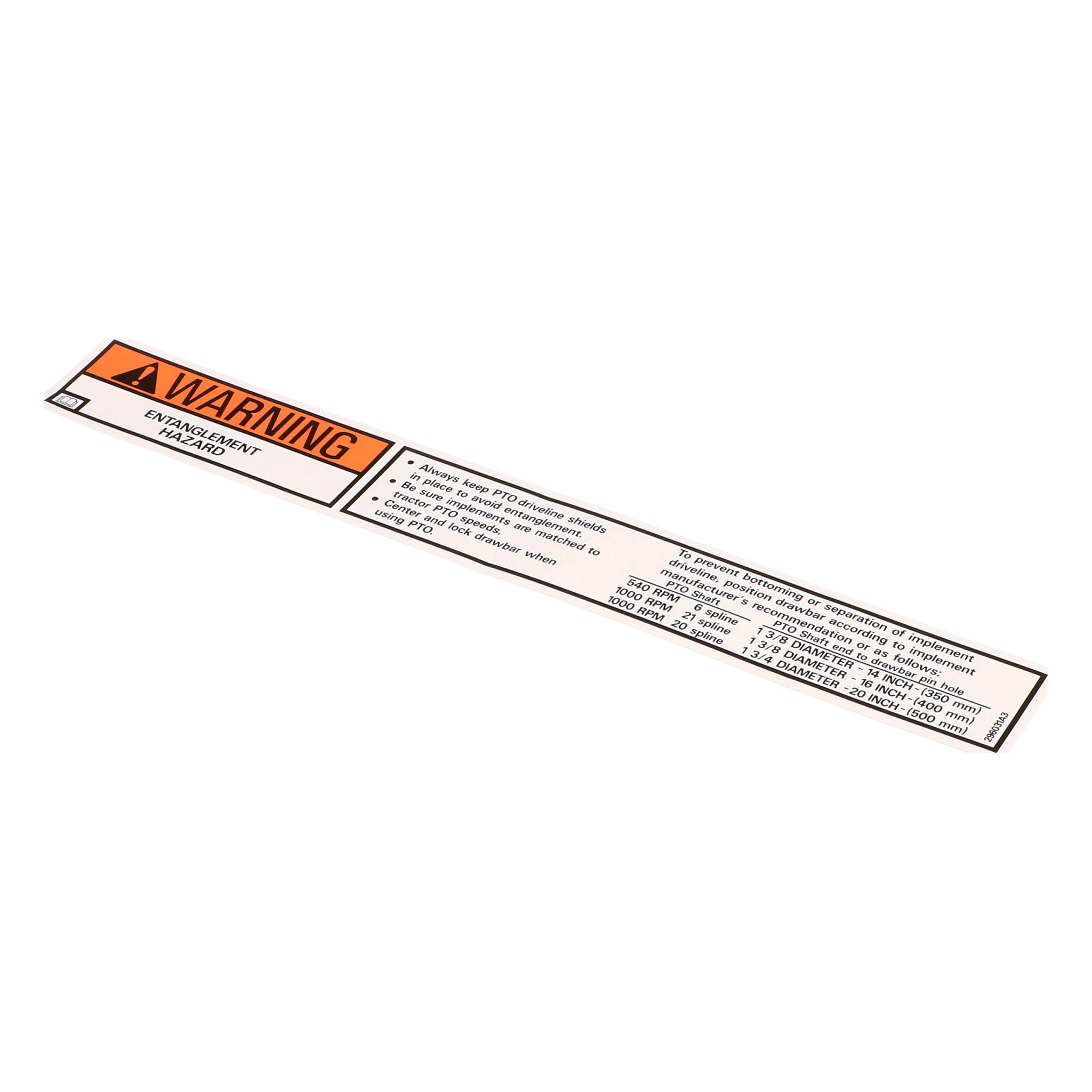 Injury Warning Decal | NEWHOLLANDAG | CA | FR