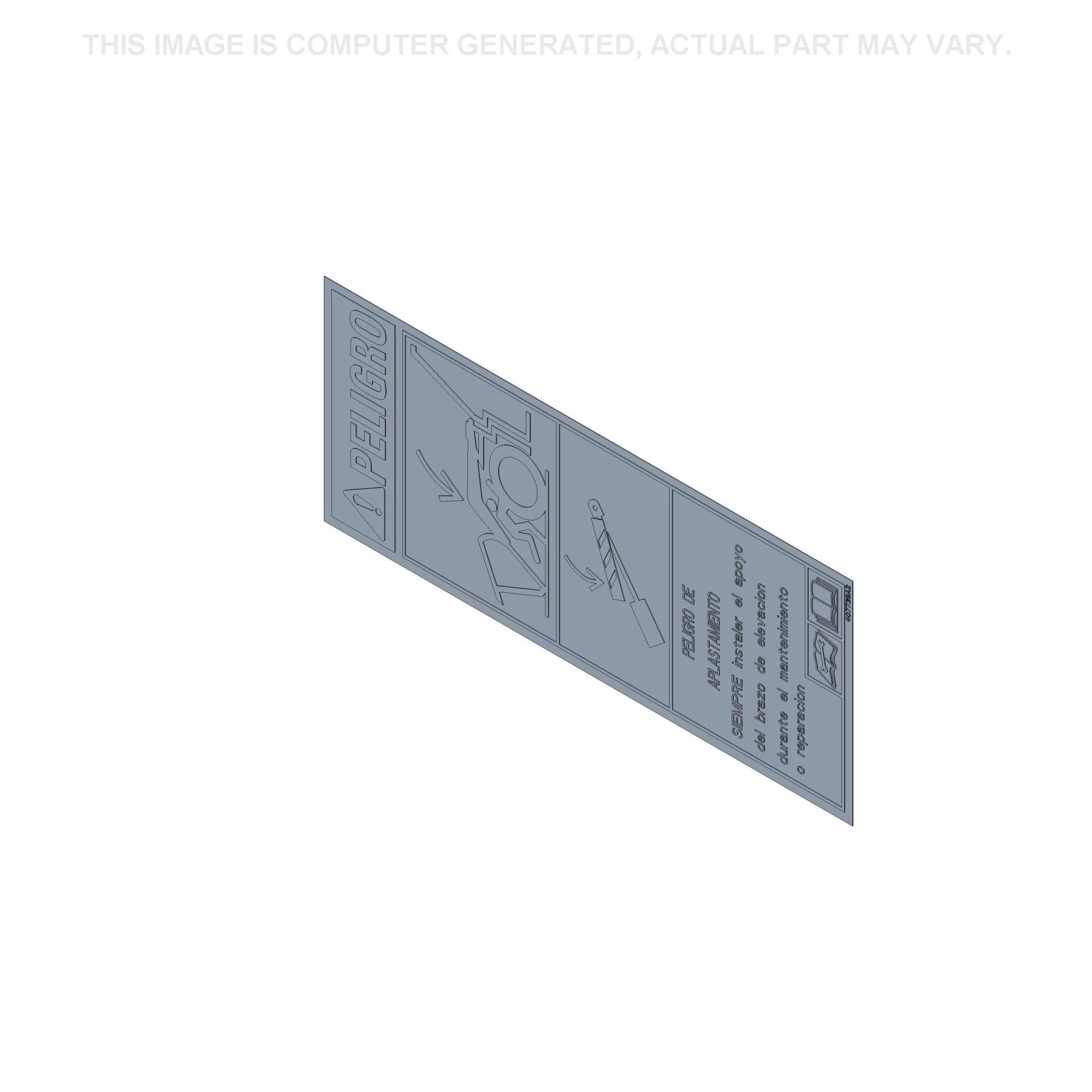 Lift Arm Support Decal | CASECE | BR | PT