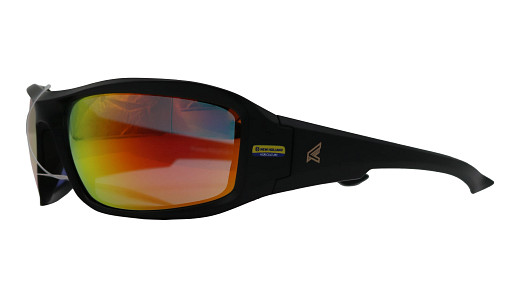 Safety Eyewear - Matte Black Frame - Aqua Precision Red Mirror Lenses | CASEIH | CA | EN