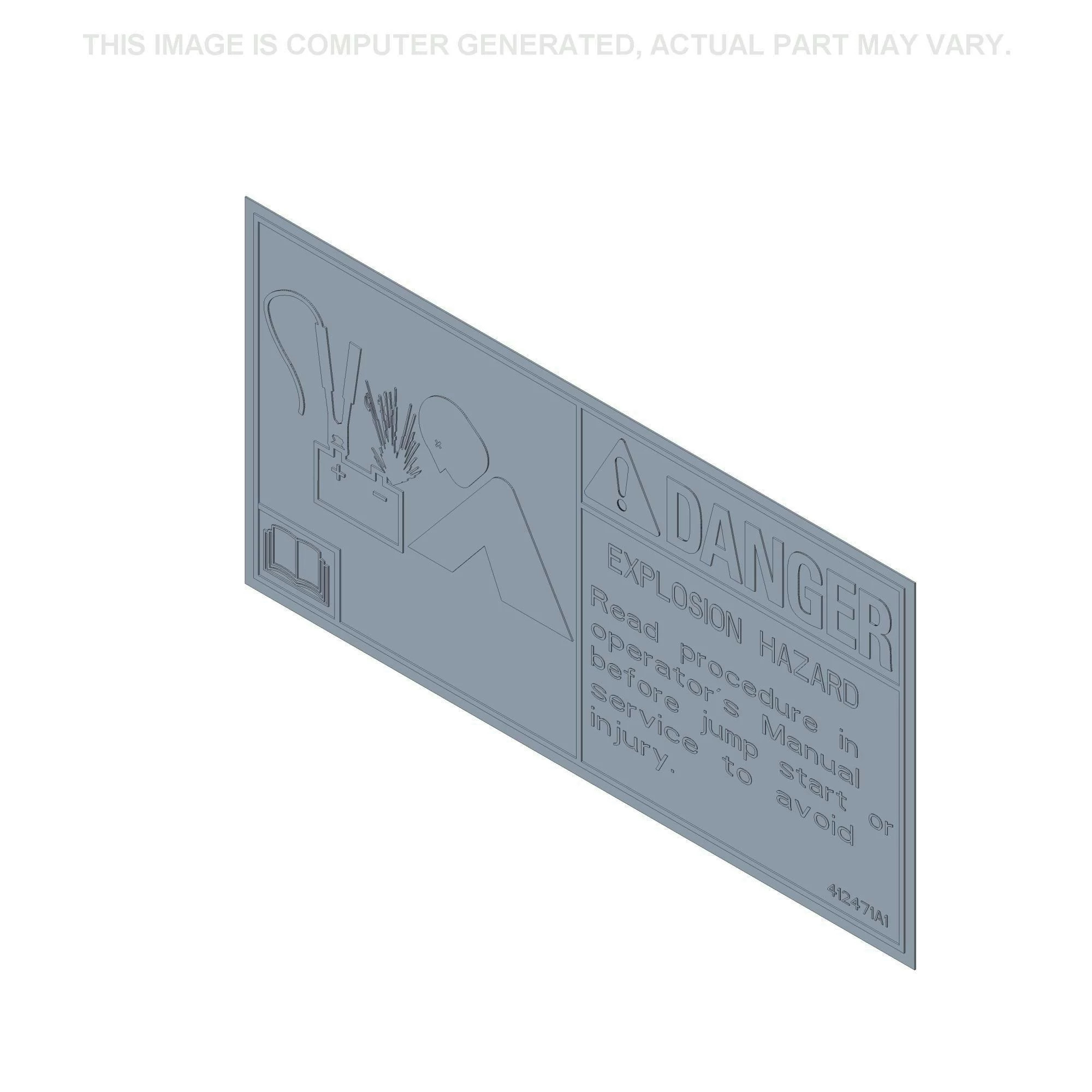 Danger Decal - Explosion Hazard | NEWHOLLANDAG | CA | EN