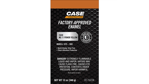 Peinture émail MS 11 jaune énergique - Diffuseur aérosol de 12 oz/ 340 g https://cnhiparts.widen.net/content/jpxpoarvsl/jpeg/B17665N_MARKETING.jpg?w=510&h=287&keep=c&crop=false