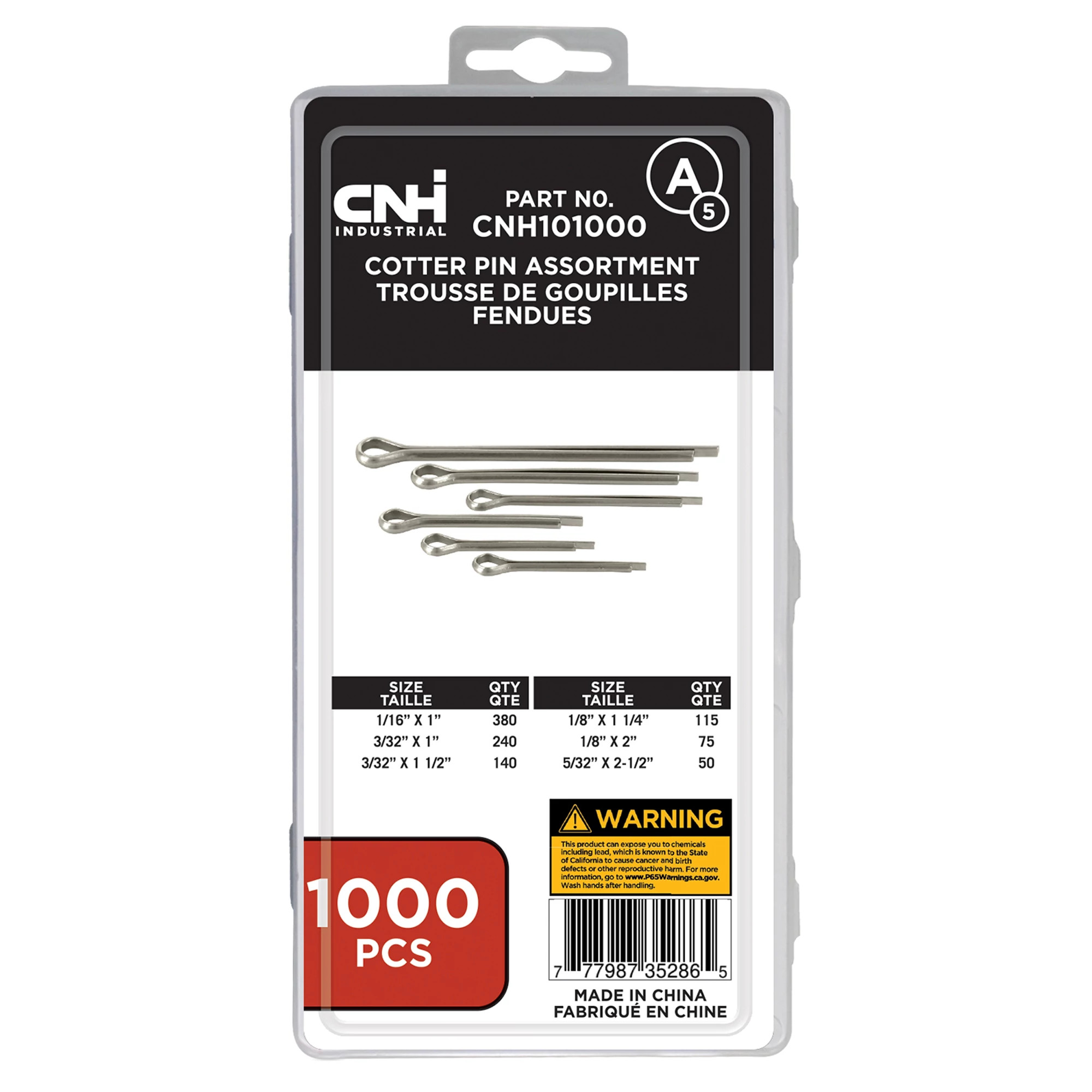Cotter Pin Kit - SAE - 1000 Pieces | CASECE | CA | EN
