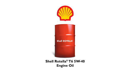 Shell Rotella® T6 Diesel Engine Oil - SAE 5W-40 - API CK-4 Full-Synthetic - 55 Gal./208.19 L