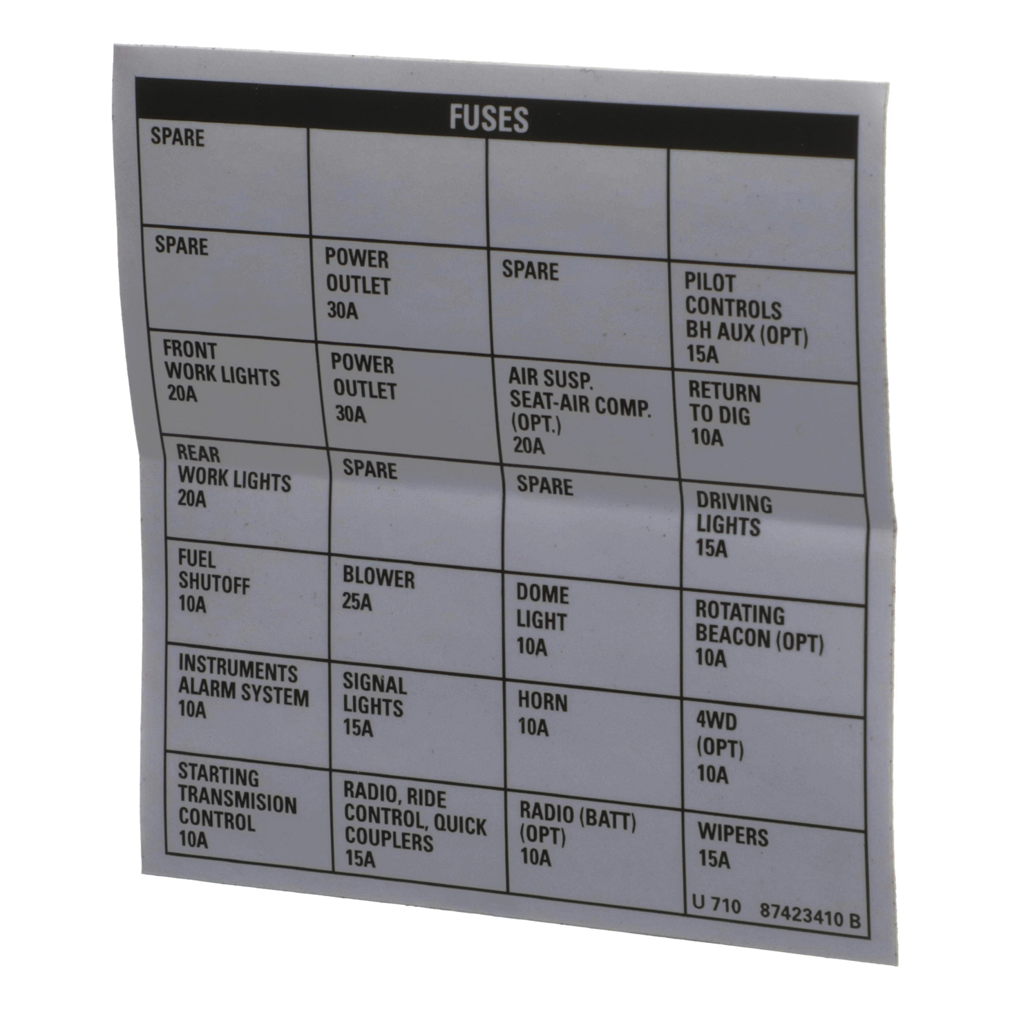 Fuse Location Decal | NEWHOLLANDAG | US | EN