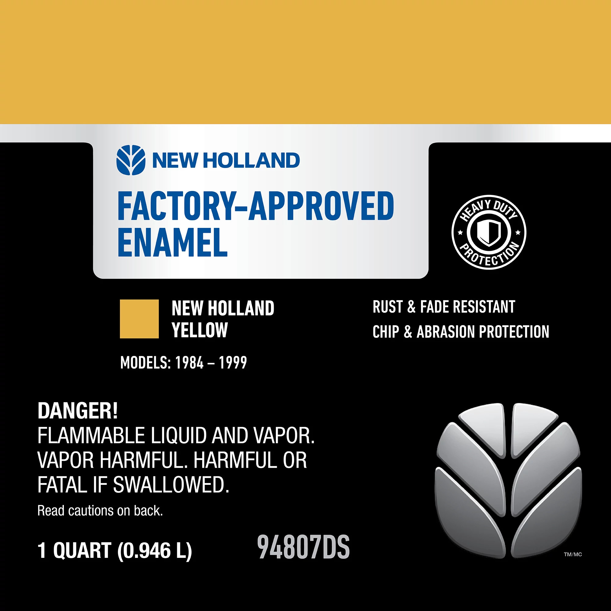Yellow Enamel Paint - 1 qt/946 ml Can | NEWHOLLANDCE | CA | EN