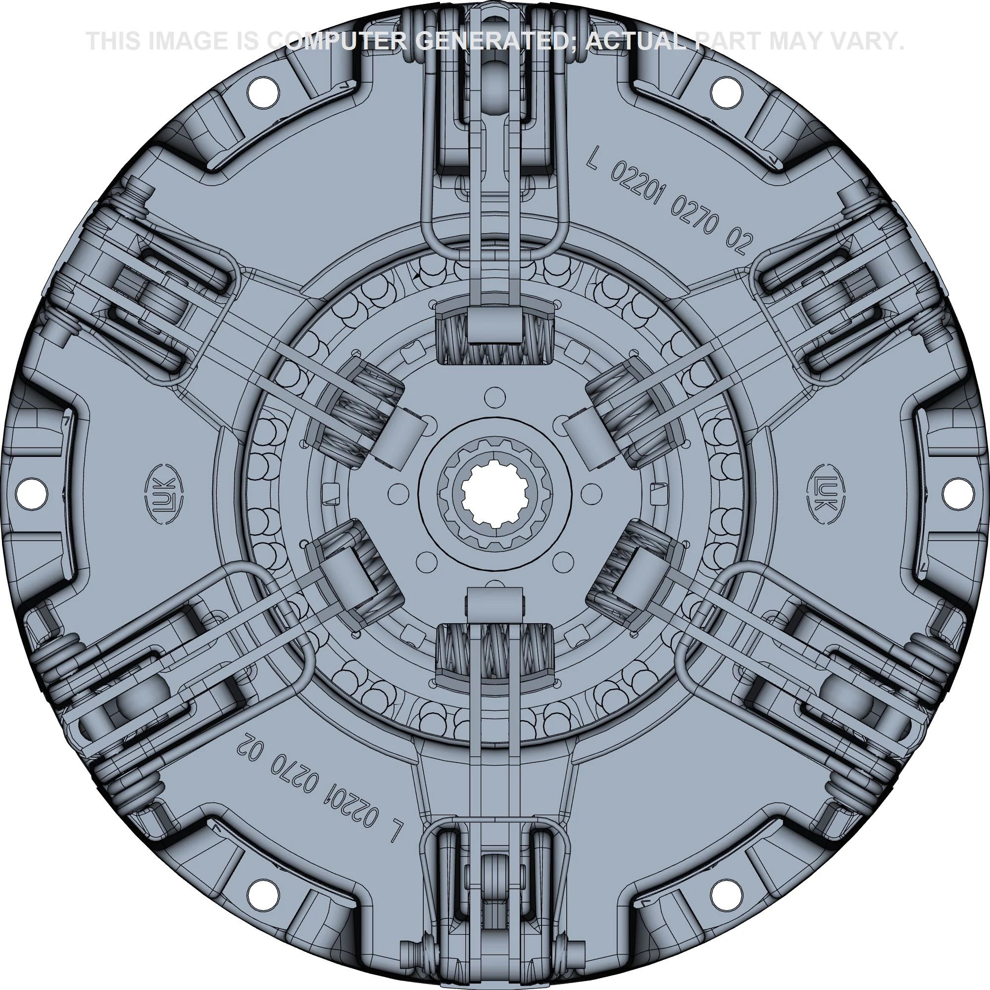 Conjunto de Embreagem e disco - 361,5 mm DE x 144 mm L