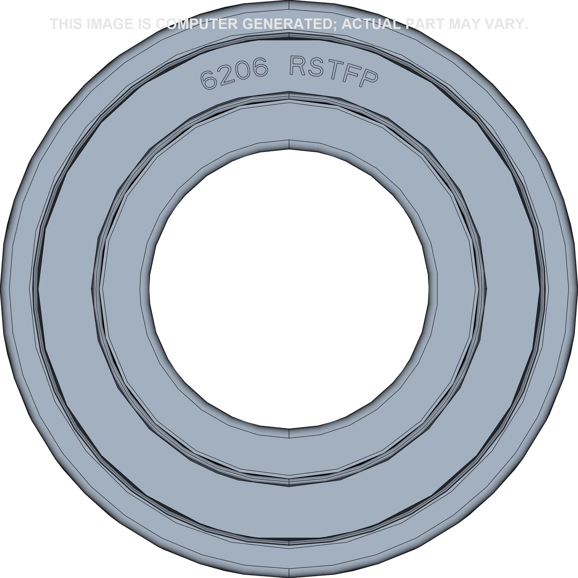 Rolamento de esferas de ranhura funda - 6206-2RS - 30 mm DI x 62 mm DE x 16 mm L