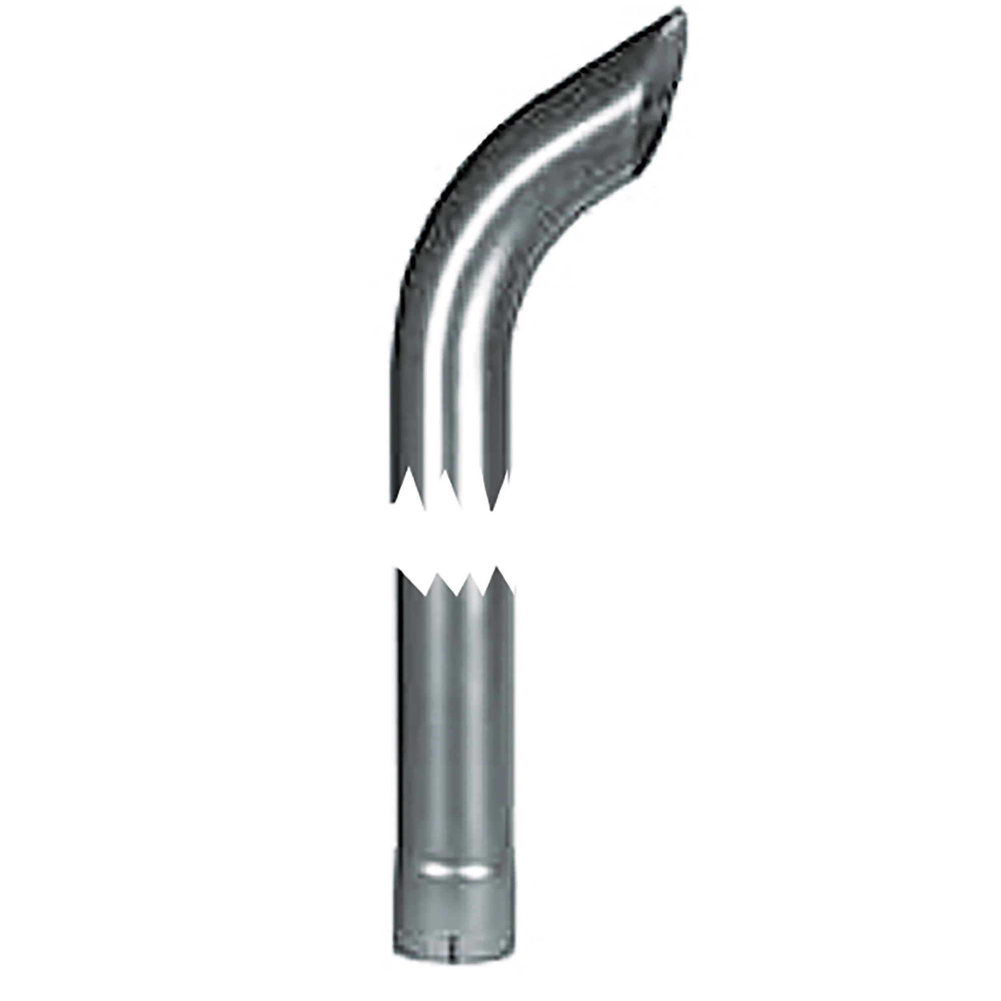 Exhaust Stack - Curved - Chrome - 3