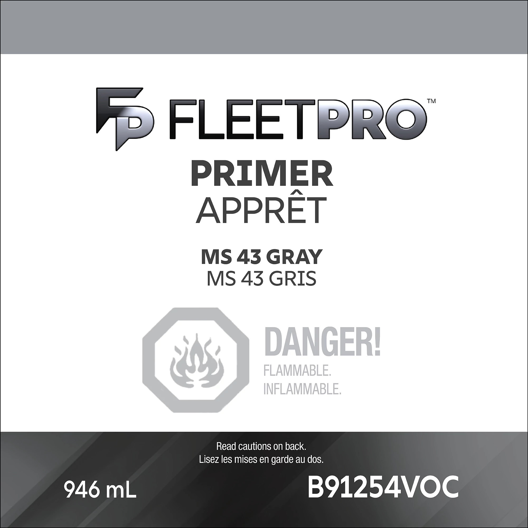 MS 43 Gray Primer - Low VOC - 1 qt/946 ml Can | CASECE | CA | EN