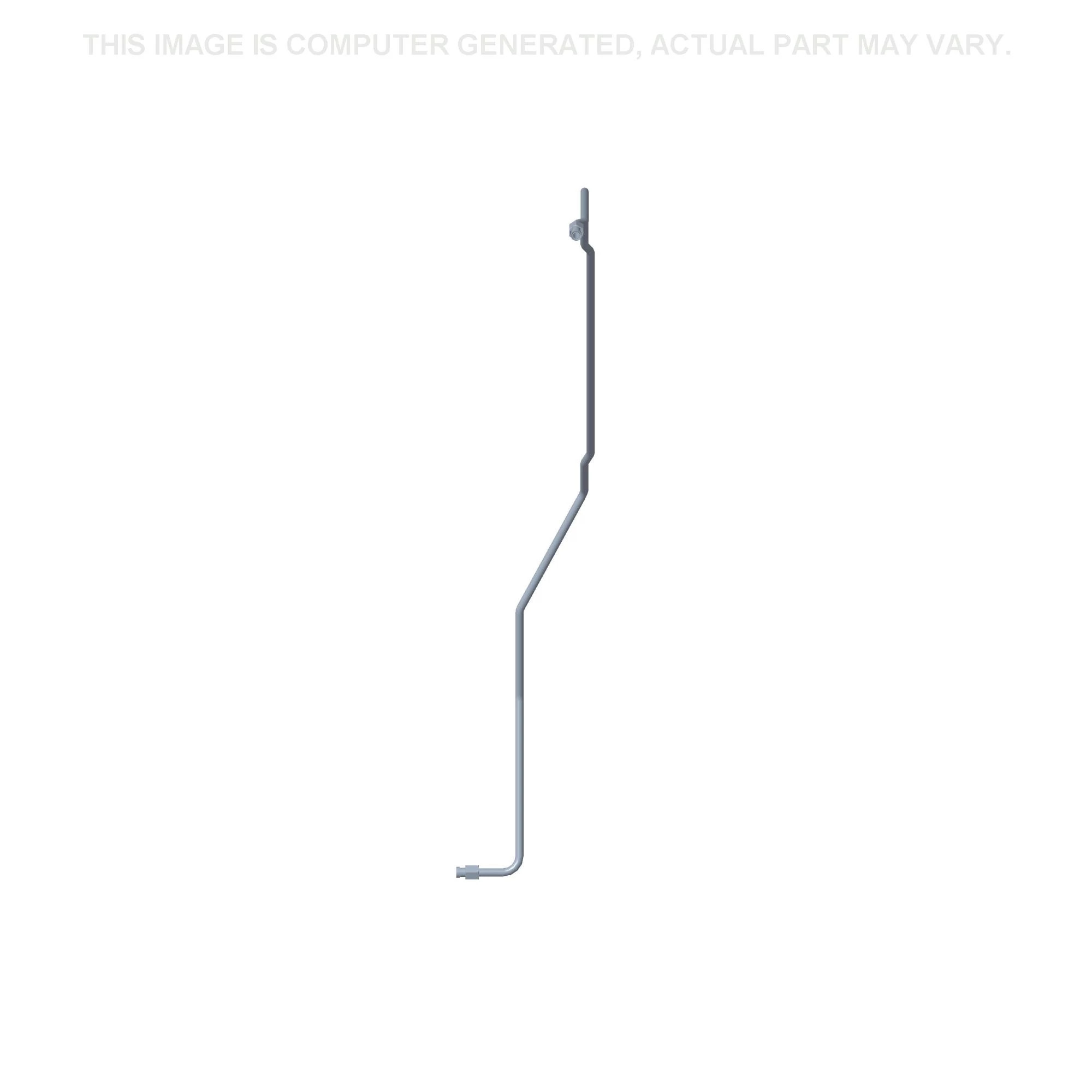 Bucket Tip Line Tube - Right-Hand Loader Arm