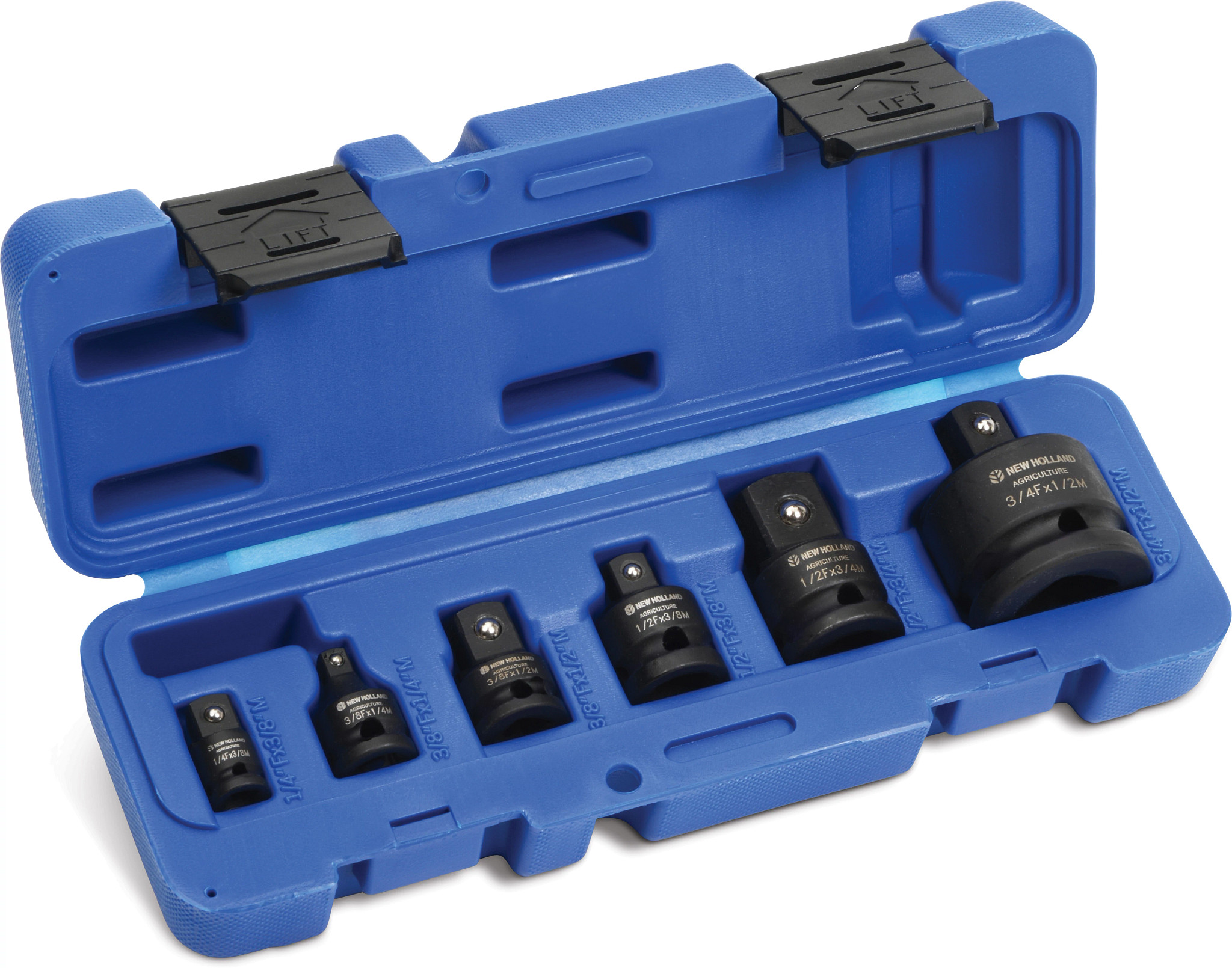 Jeu d'adaptateurs pour clé à choc New Holland de 6 pièces | NEWHOLLANDCE | CA | EN