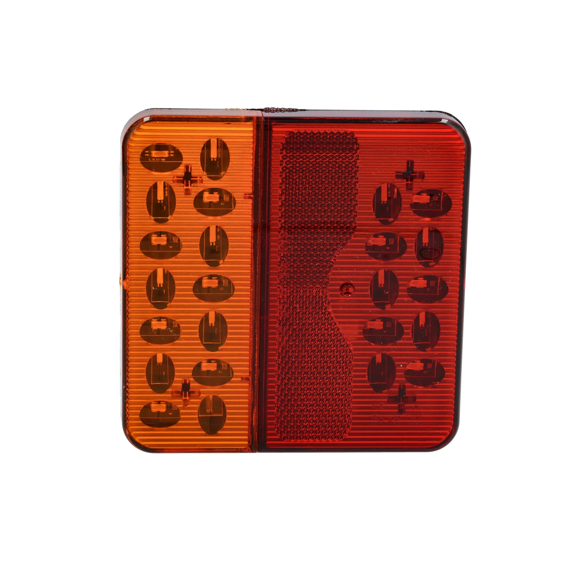 Conjunto de lâmpada LED de posição e direção - Retangular - 9/30 VCC - 5 watts | CASECE | BR | PT