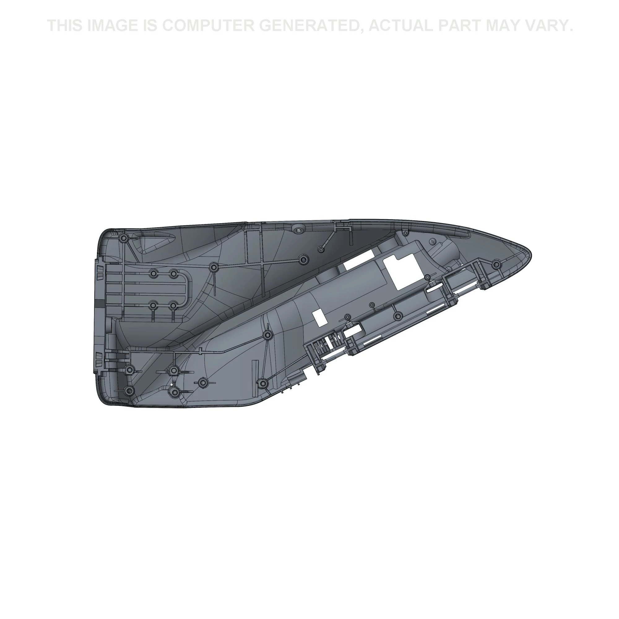 Concavidade do apoio de braço - 652 mm C