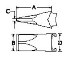 Super V® Standard Bucket Tooth - 372042A1FP