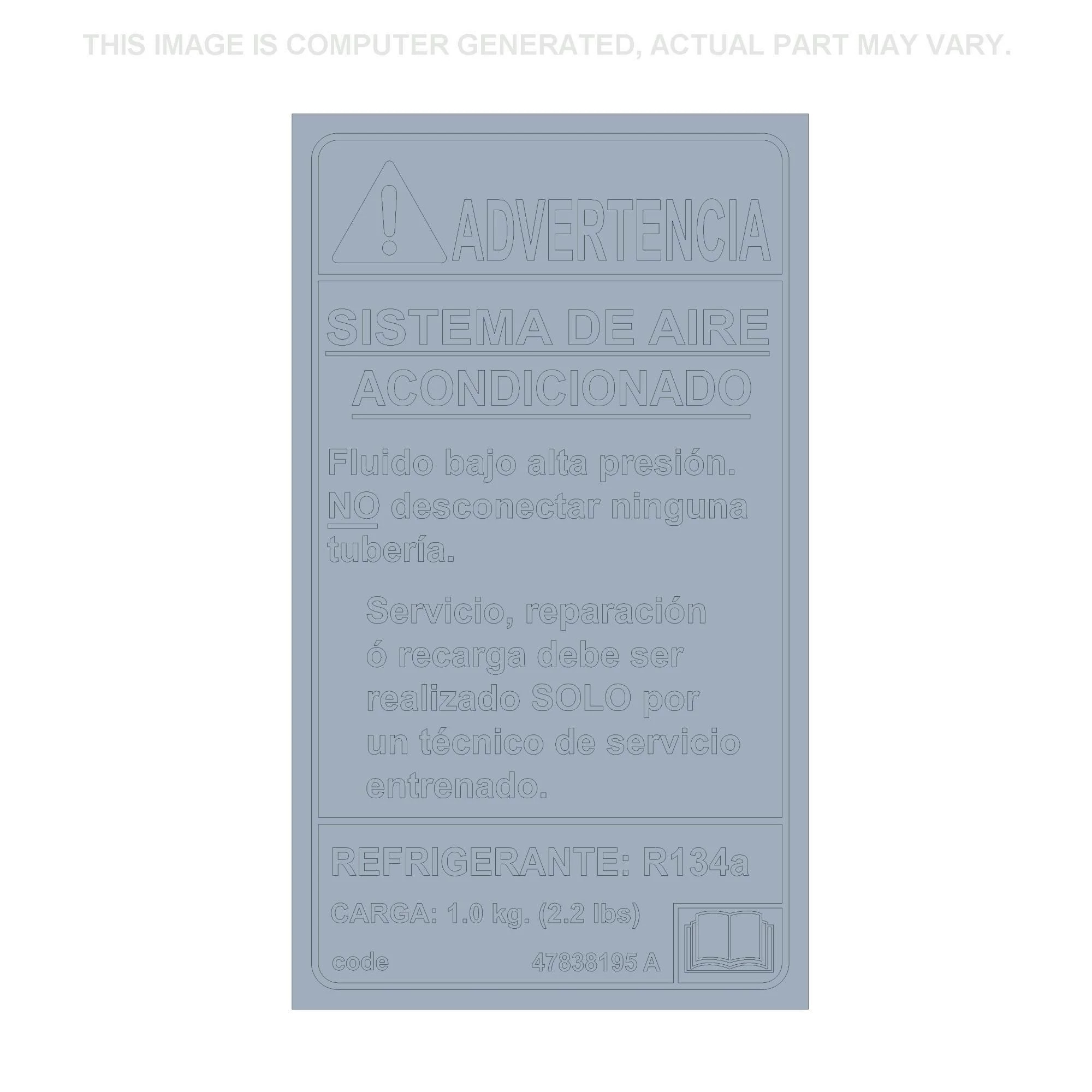 AUFKLEBER WARNUNG | CASEIH | DE | DE