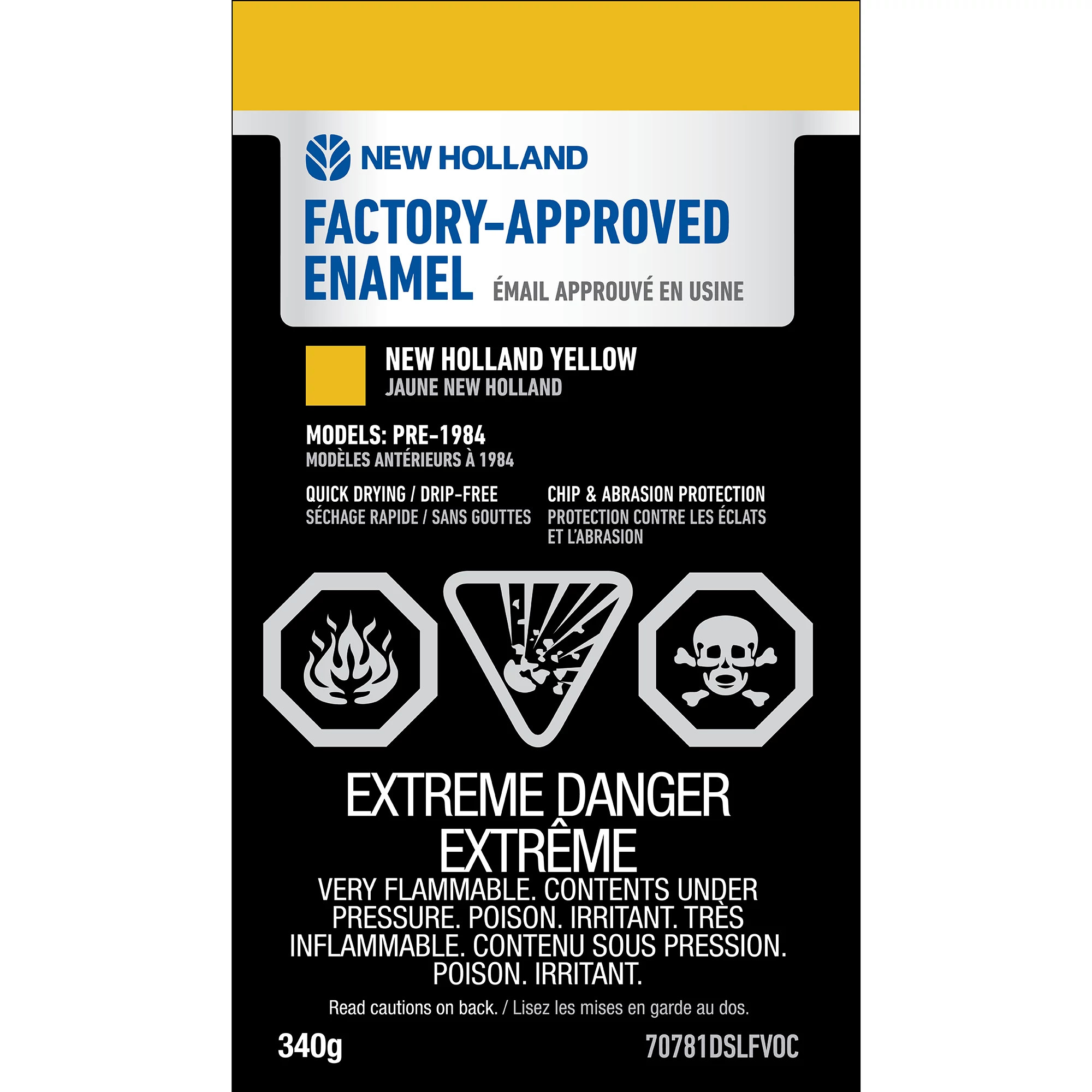 Yellow Enamel Paint - Low VOC - 12 oz/340 g Spray Can | CASEIH | US | EN