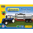 New Holland Tractor with Tanker and Farmer - 155 Pieces