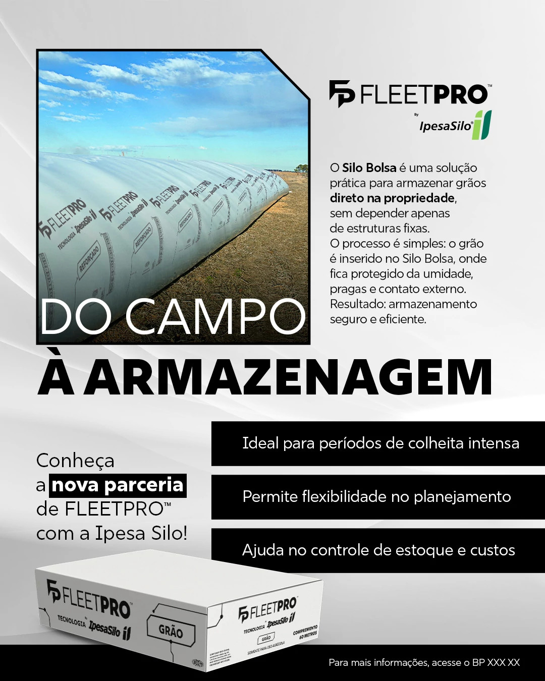 SILO BOLSA FLEETPRO® | IpesaSilo® 6 PÉS