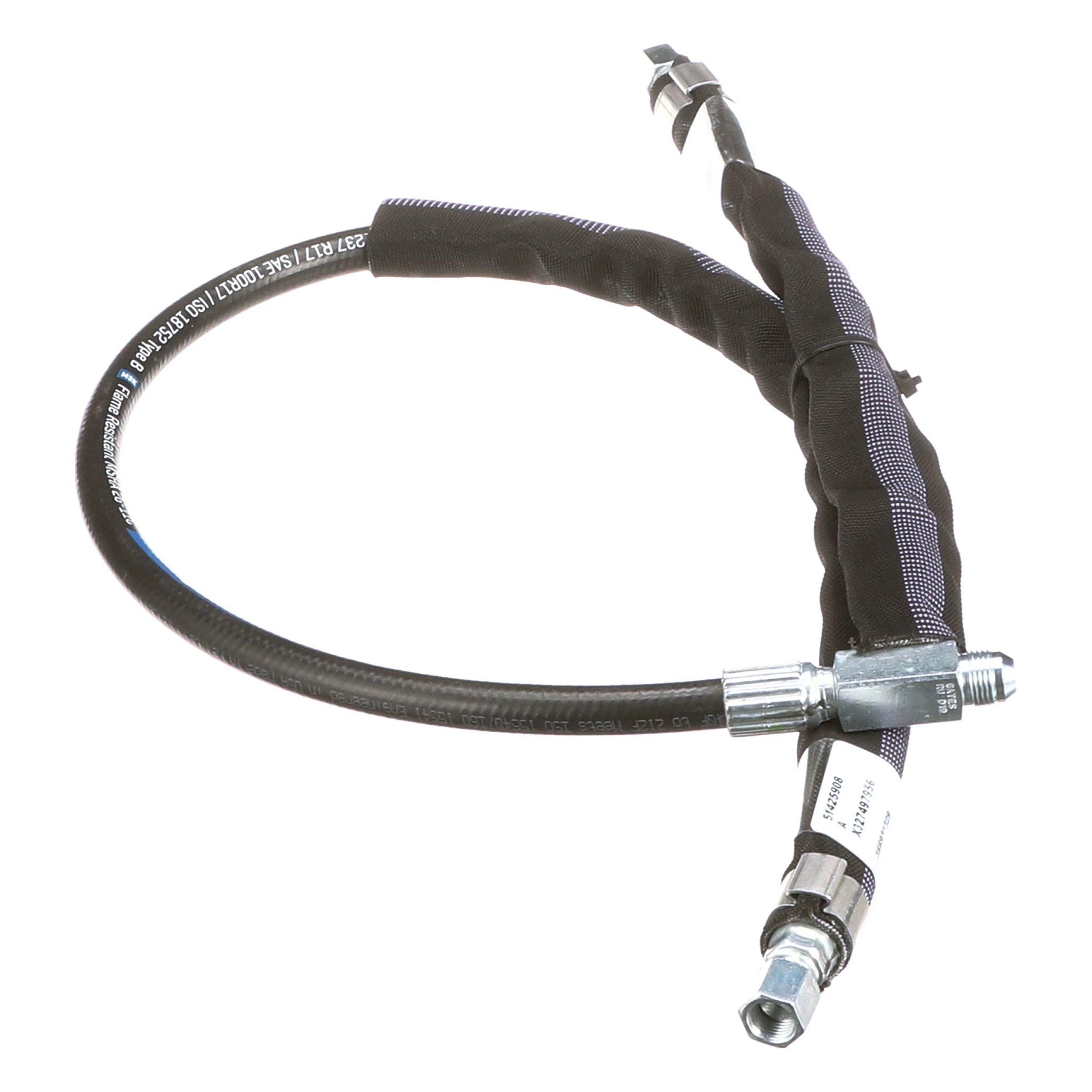 Boom Cylinder Hose - SAE 100R17 - 10 mm ID x 1457 mm L