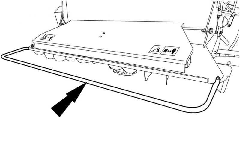 Corrimão de segurança do picador de palha