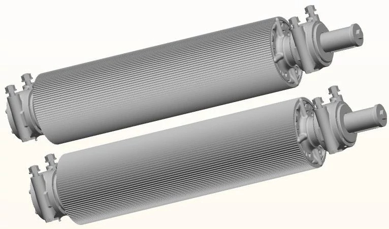 Conjunto de rolos do processador de colheita - Cromado rígido - 99 dentes e serrilhas - 2 pacotes