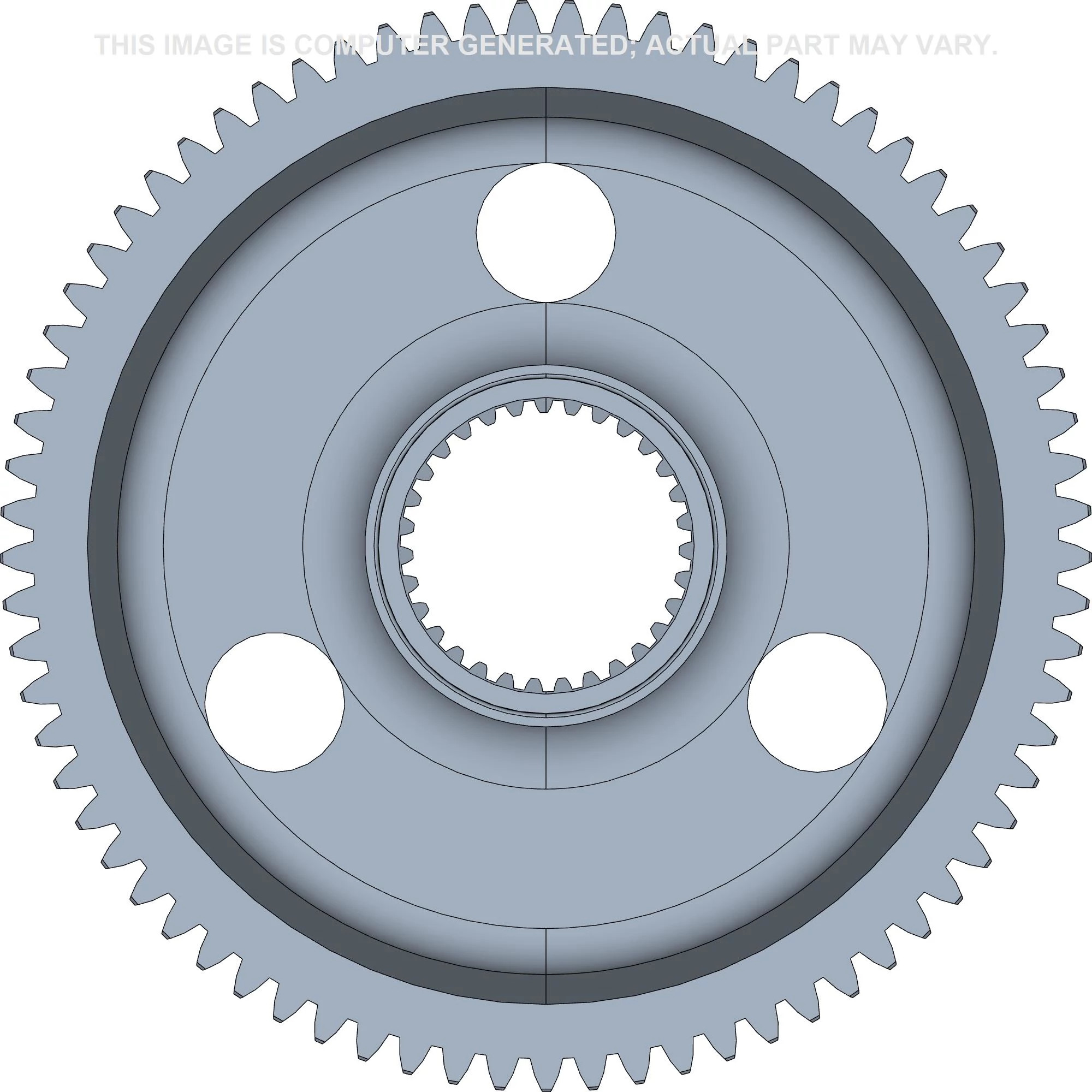 Engrenagem acionada da transmissão final - 106 mm DI x 72 mm Esp