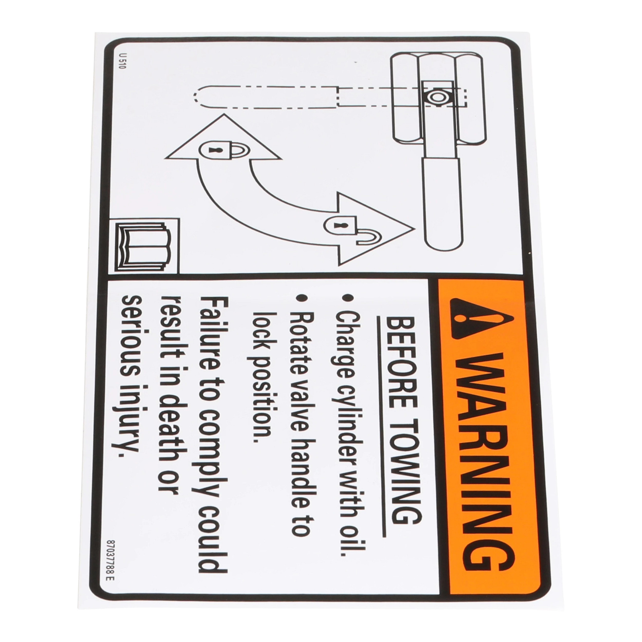 DÍSTICO DE AVISO | NEWHOLLANDCE | SA | PT