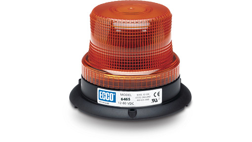 Ecco Ec6465 Series Beacon - Amber Lens - Clear Led | CASECE | CA | EN