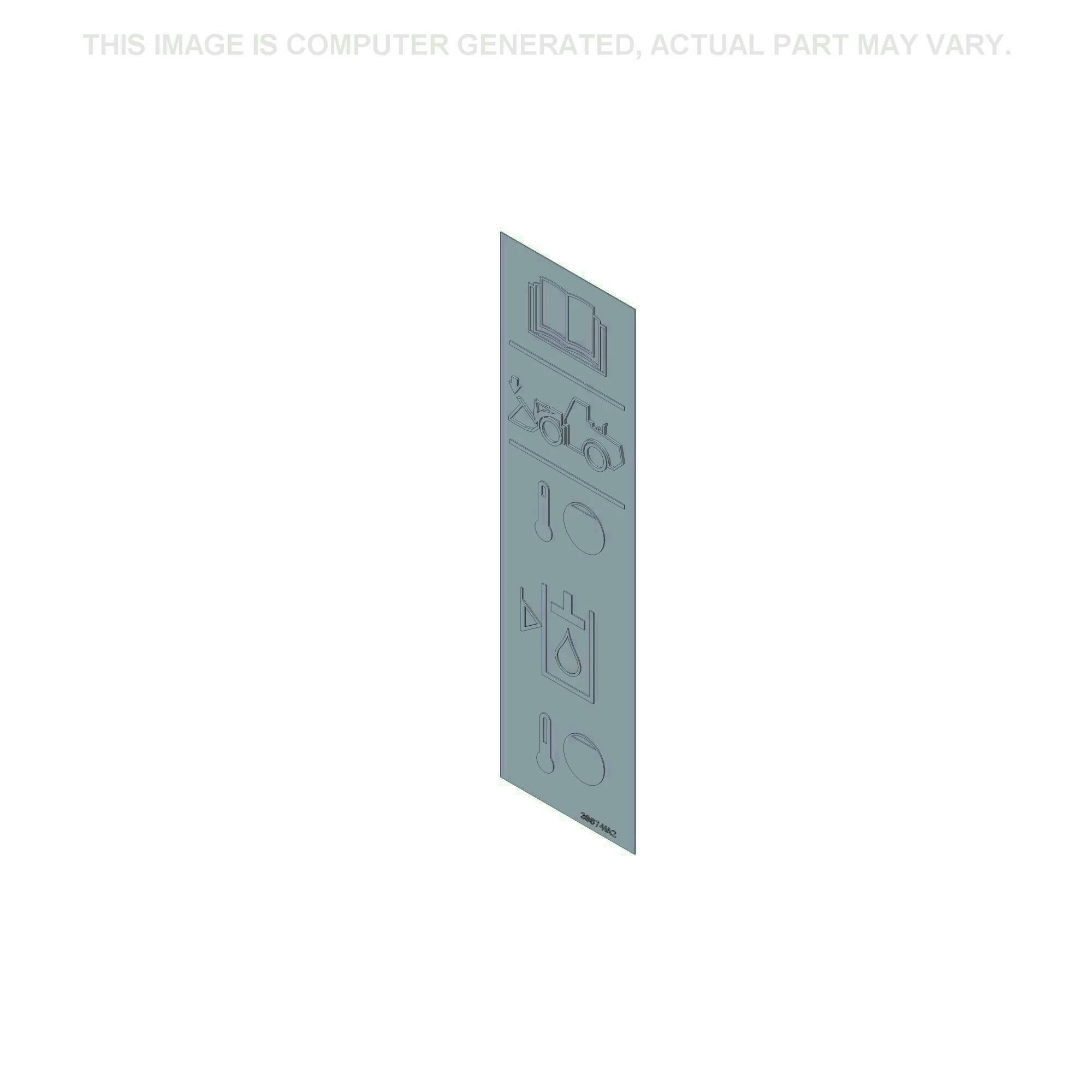 Hydraulic Fluid Temperature Level Decal | DEFAULT | CA | EN