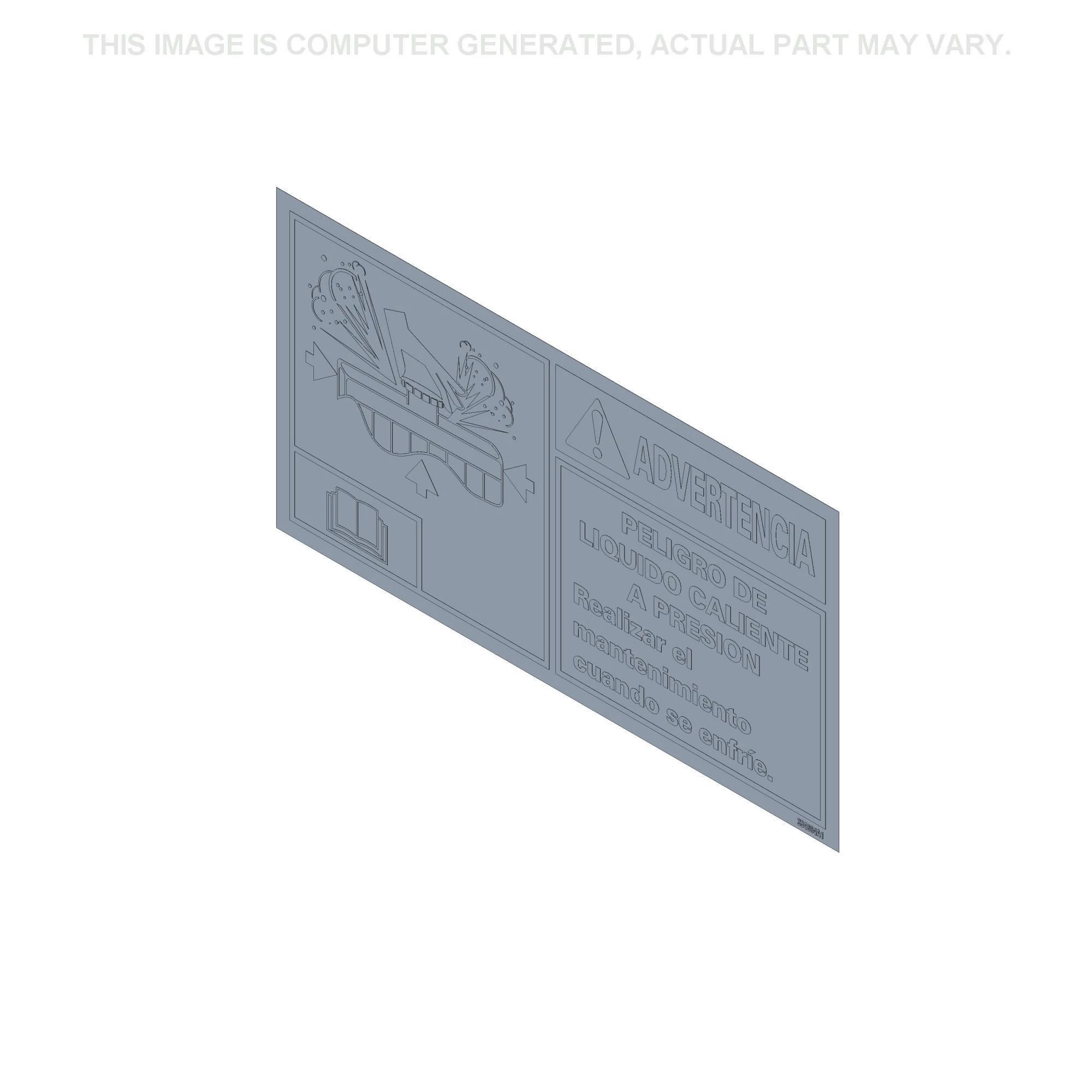 Warning Decal - Fluid Under Pressure - Spanish | NEWHOLLANDAG | CA | EN