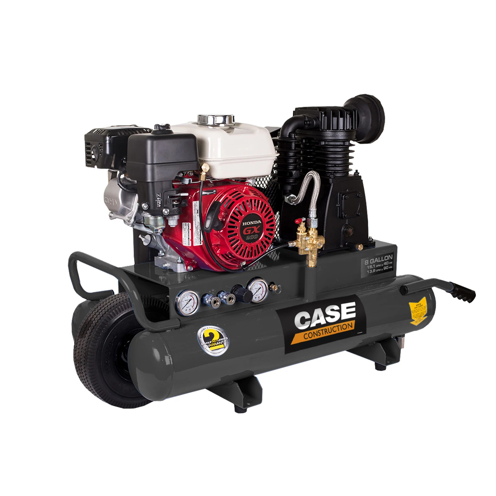 Honda Air Compressor - Wheelbarrow Gas Powered - 13.8 CFM @ 125 PSI - 8 gal. - BCCEAC658HB