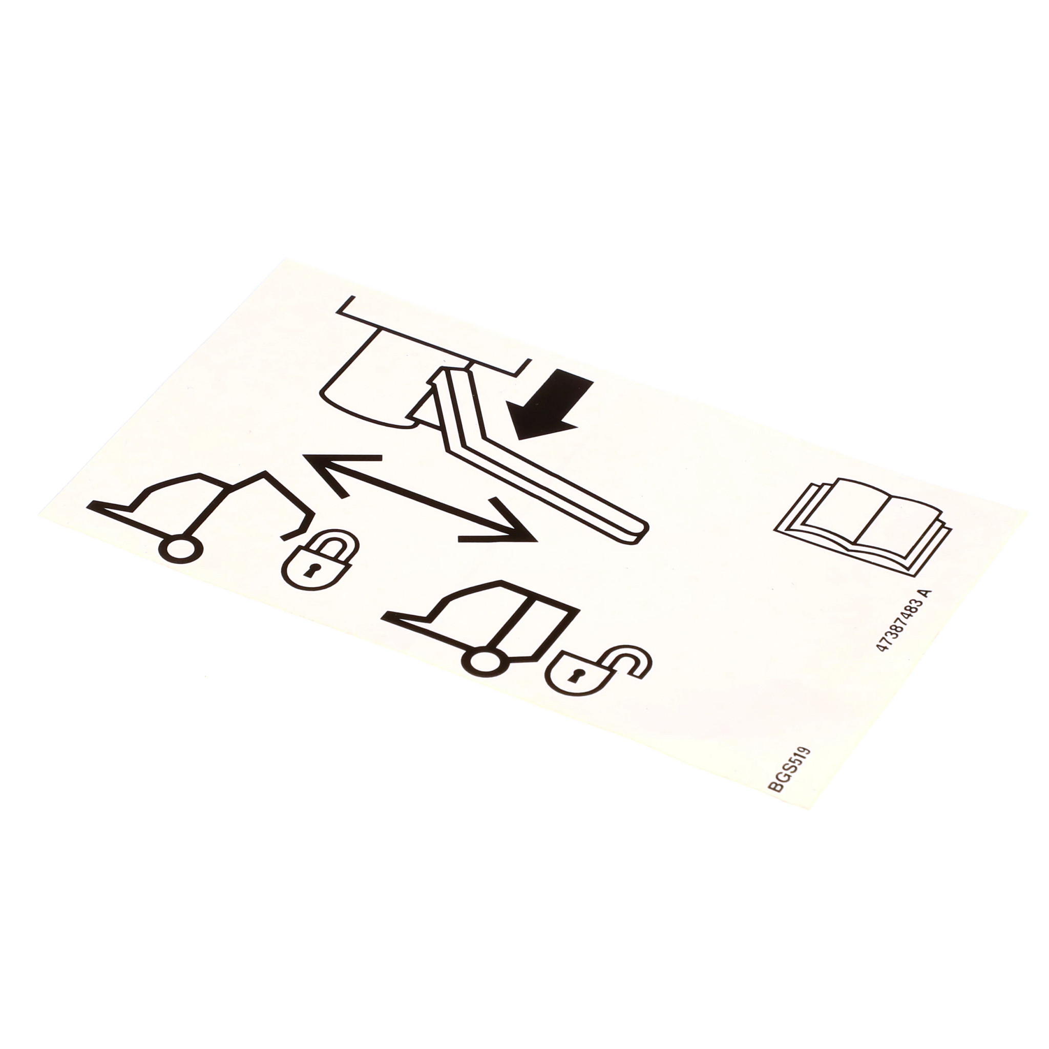 Hydraulic Lockout Decal | NEWHOLLANDAG | BR | PT