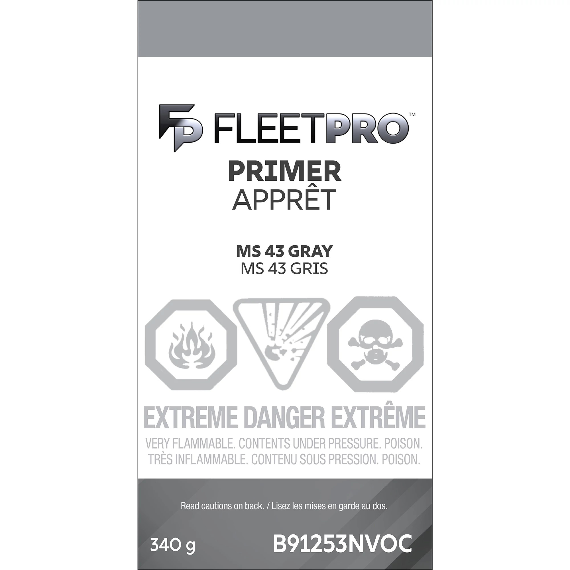 MS 43 Gray Primer - Low VOC - 12 oz/340 g Spray Can | CASECE | US | EN