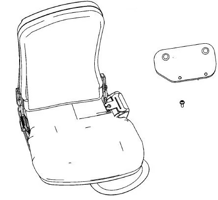 Assento instrucional com cinto