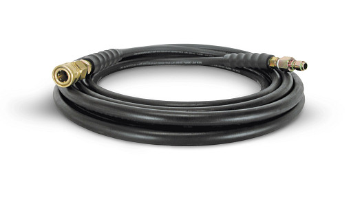 Pressure Washer Hose - Single-wire Braided Rubber - 25' X 1/4