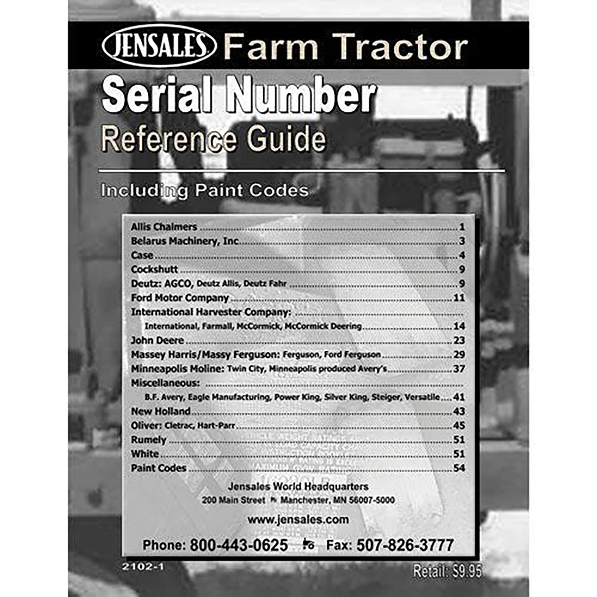 Serial Number Reference Book | NEWHOLLANDAG | US | EN