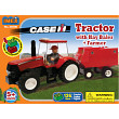 Case IH Tractor with Hay Baler and Farmer - 126 Pieces