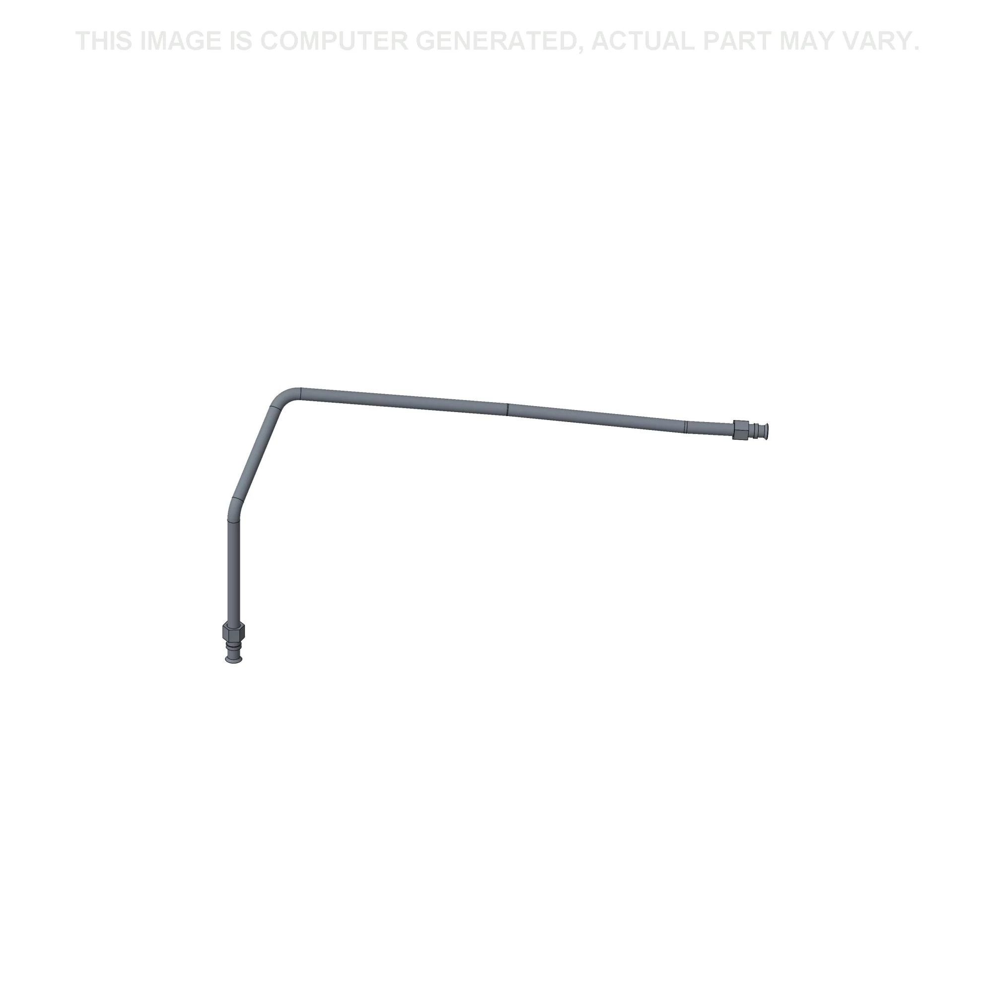 Loader Control Valve Inlet Tube - 25.4 mm OD x 845 mm L | CASECE | BR | PT