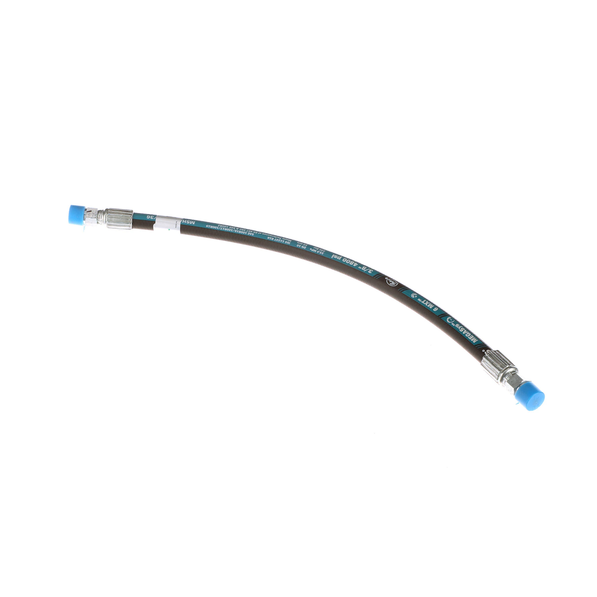 Boom Cylinder Hose - SAE 100R16 - 10 mm ID x 547 mm L | CASECE | BR | PT