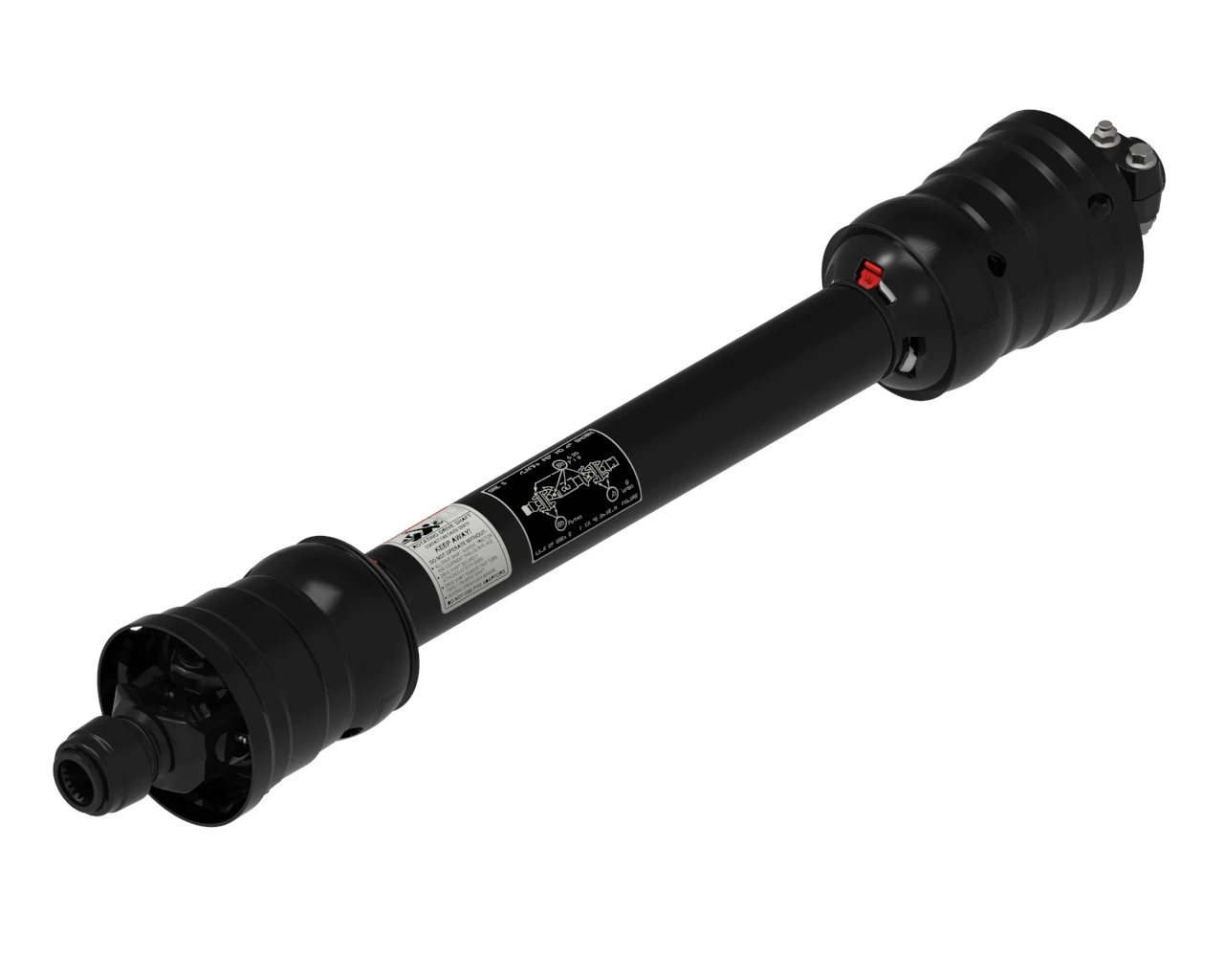 6-80 and 6-50 Series CV Wide Angle PTO Drive Shaft - 1 3/4-20 Spline Bore Auto-Lok Tractor Connection - 1 1/2-23 Spline Bore Clamp Implement Connection | NEWHOLLANDAG | CA | EN