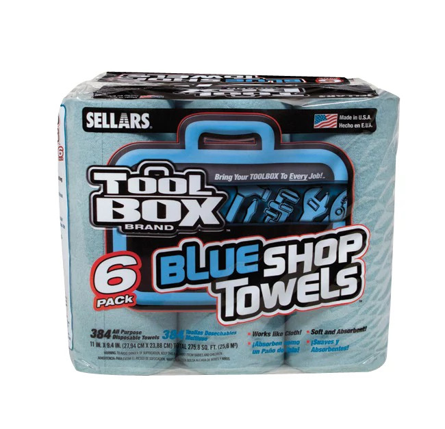 Toolbox® Small Blue Shop Towel Roll | CASECE | US | EN