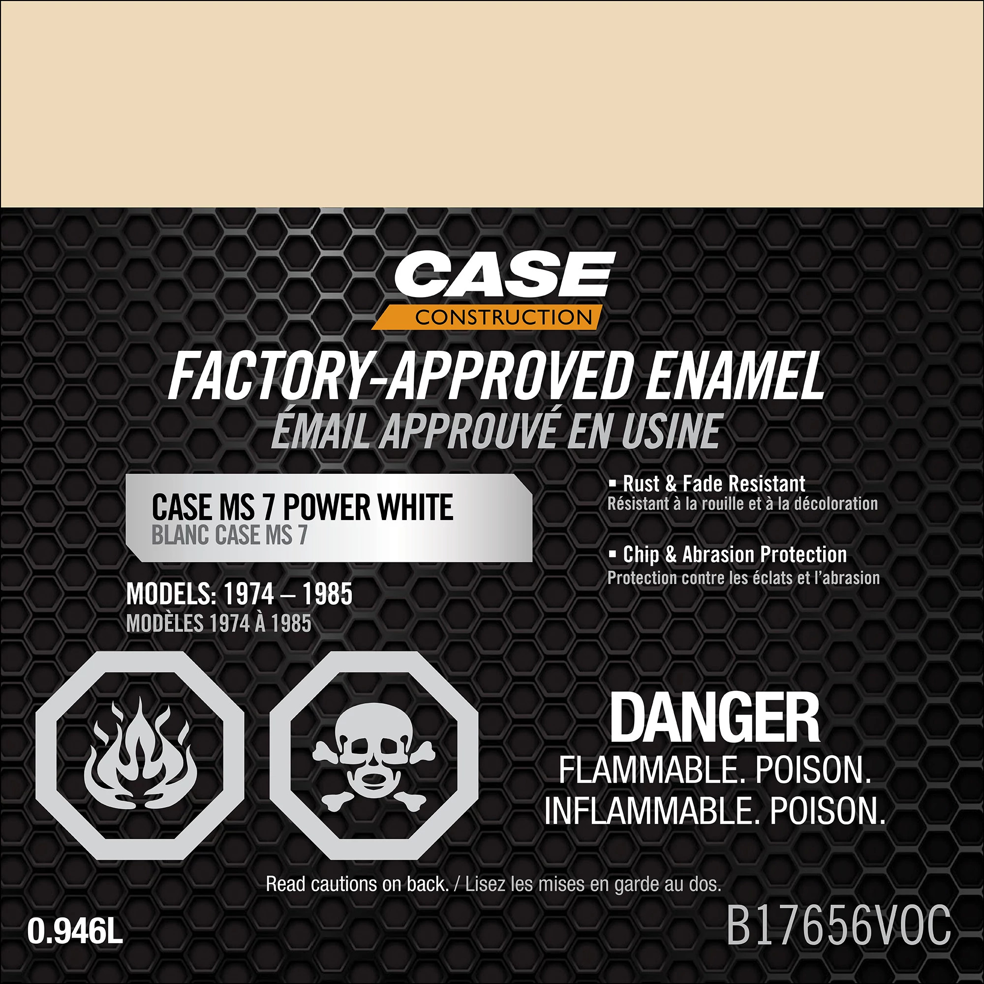 MS 7 Power White Enamel Paint - Low VOC - 1 qt/946 ml Can | NEWHOLLANDCE | CA | EN